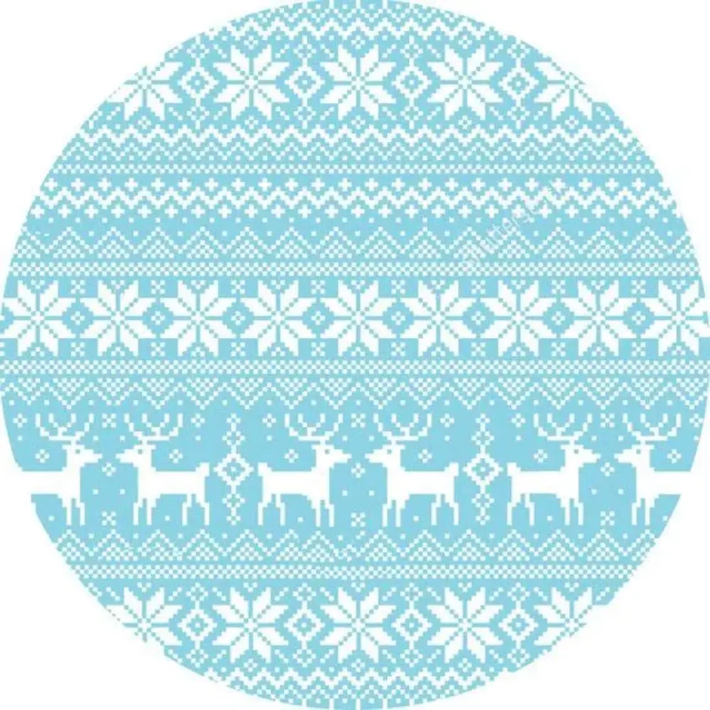 floorevents.com Weihnachtsbaumdecke | Rentier blau