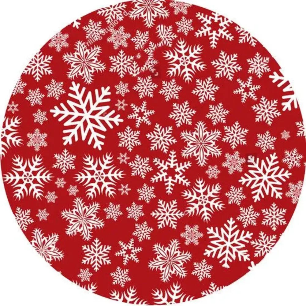 Kerstboom Kleed Rood / wit Vloerkledenopvinyl.nl
