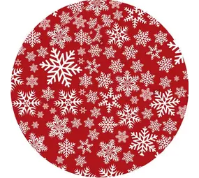 vloerkledenopvinyl.nl Kerstboom Kleed | Rood / wit