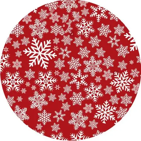 floorevents.com Christmas Tree Skirt | Red / white