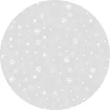 floorevents.com Christmas Tree Skirt | Snowflakes light gray