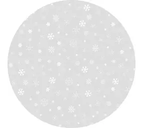vloerkledenopvinyl.nl Kerstboom Kleed | Sneeuwvlokjes lichtgrijs