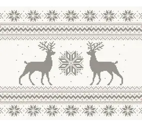 Kerst Placemat vinyl | Rendier roze / grijs Kerst Placemat vinyl | Rendier roze / grijs