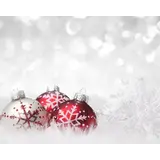 Christmas Placemat vinyl | Christmas baubles snow Christmas Placemat vinyl | Christmas baubles snow