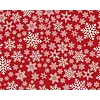 Kerst Placemat vinyl | Sneeuwvolkjes Rood / Wit