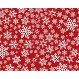Christmas Placemat vinyl | Snowfolk Red / White Christmas Placemat vinyl | Snowfolk Red / White