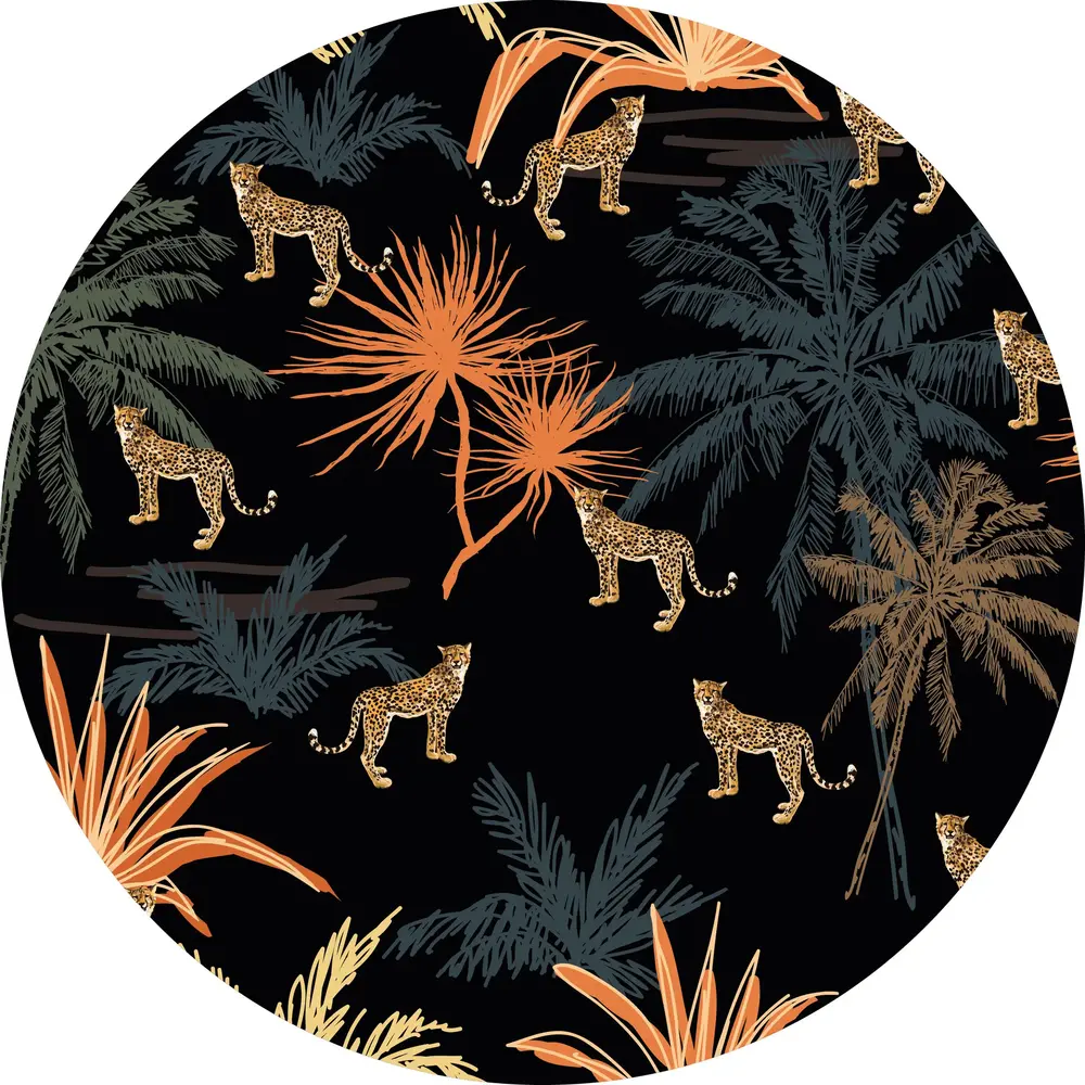 Rug vinyl round | Safari Rug vinyl round | Safari