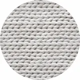 Vloerkleed vinyl rond | Braided virgin white Vloerkleed vinyl rond | Braided virgin white