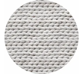 Vinyl rug round | Braided virgin white Vinyl rug round | Braided virgin white