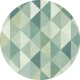 Vinyl rug round | 50 shades of green Vinyl rug round | 50 shades of green