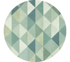 Vinyl rug round | 50 shades of green Vinyl rug round | 50 shades of green