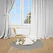 floorevents.com UNI vinyl rug round | Light Grey