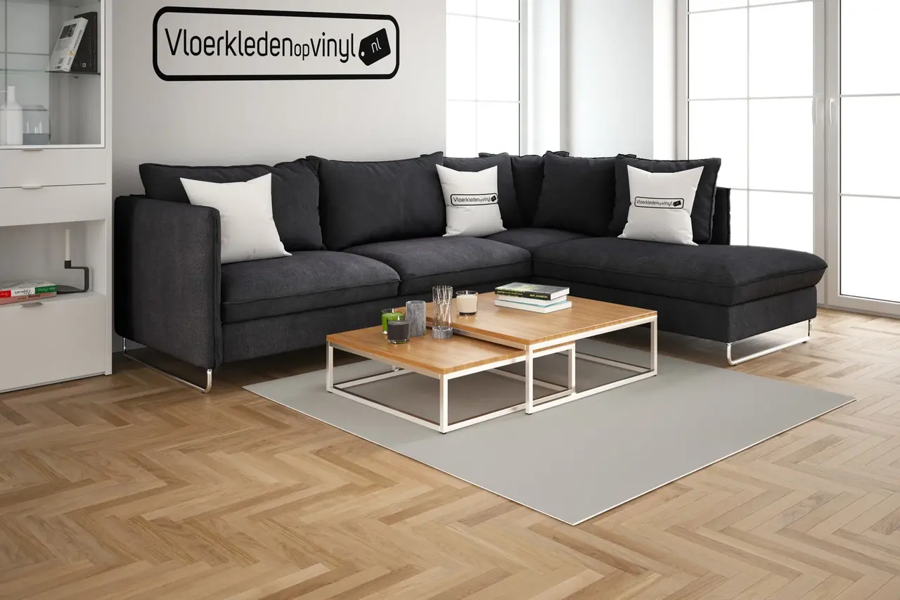 floorevents.com UNI vinyl cloth | Light Grey