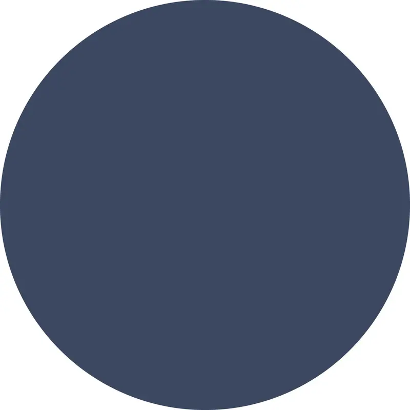 UNI Vinylteppich rund | Blau