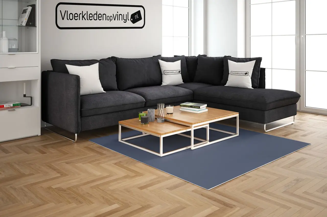 UNI kleed vinyl | Blauw UNI kleed vinyl | Blauw