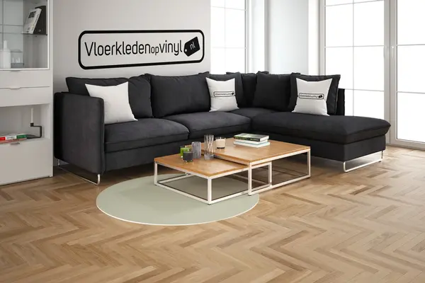 UNI Vinylboden rund | Mintgrün