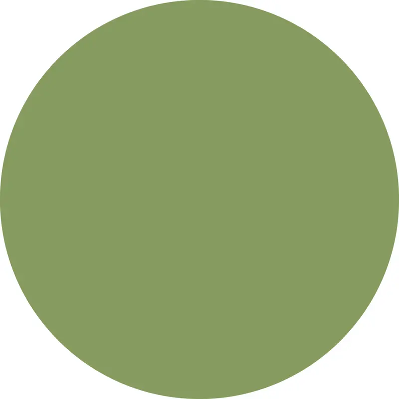 UNI Vinyl Teppich rund | Grün