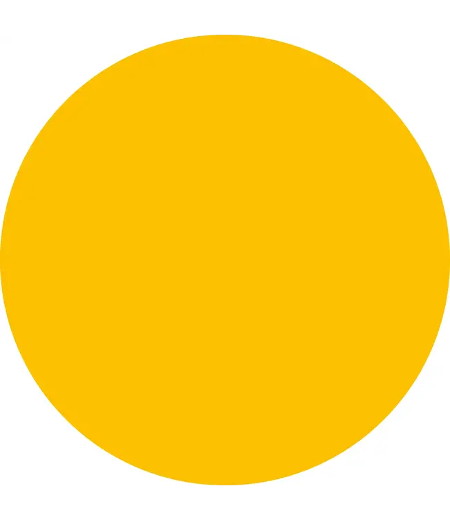 vloerkledenopvinyl UNI rug vinyl round | Yellow