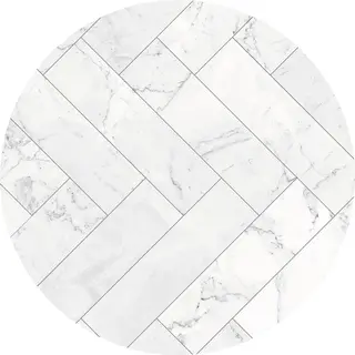 Placemat vinyl round | Marble love