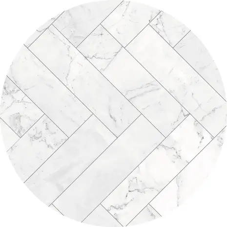 floorevents.com Placemat vinyl round | Marble love