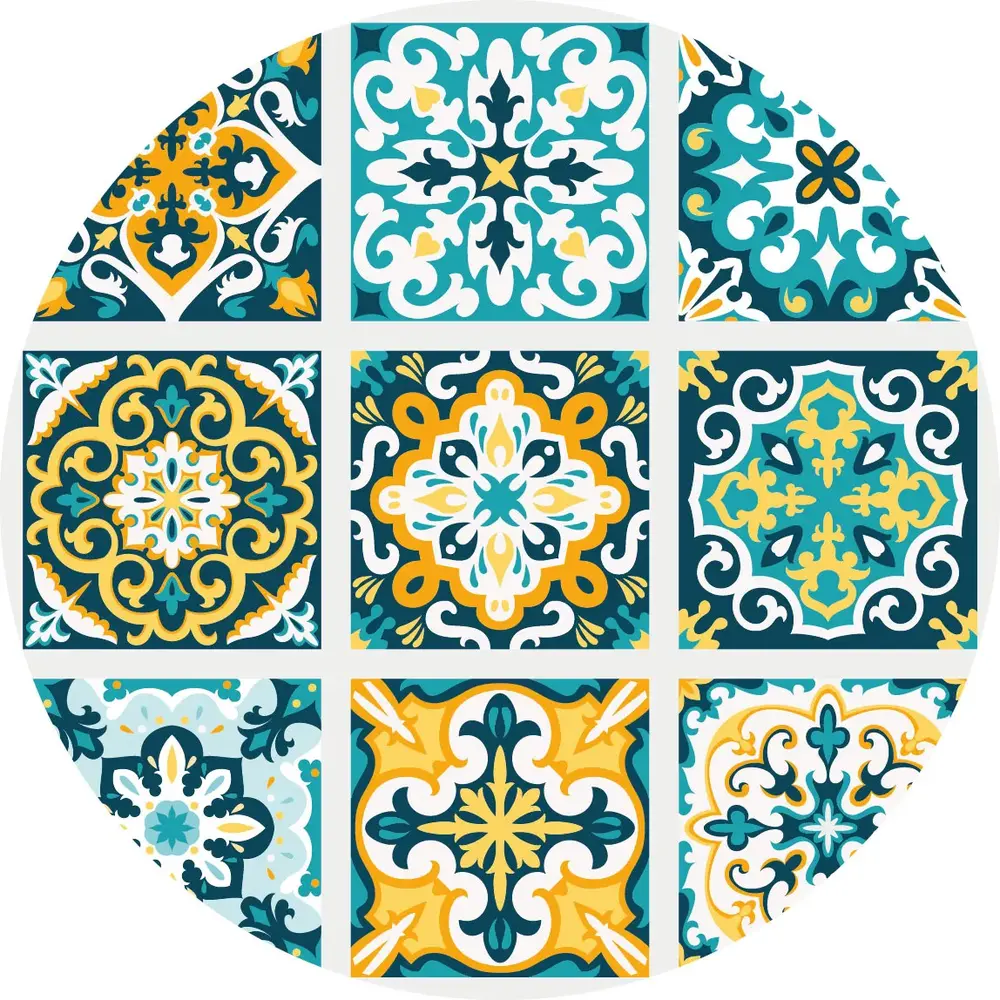 Placemat vinyl round | 5 Placemat vinyl round | 5