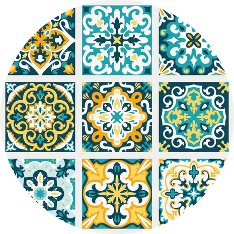 Placemat vinyl round | 5 Placemat vinyl round | 5