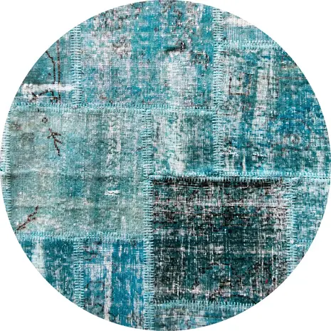 Vloerkleed vinyl rond | Patchy B