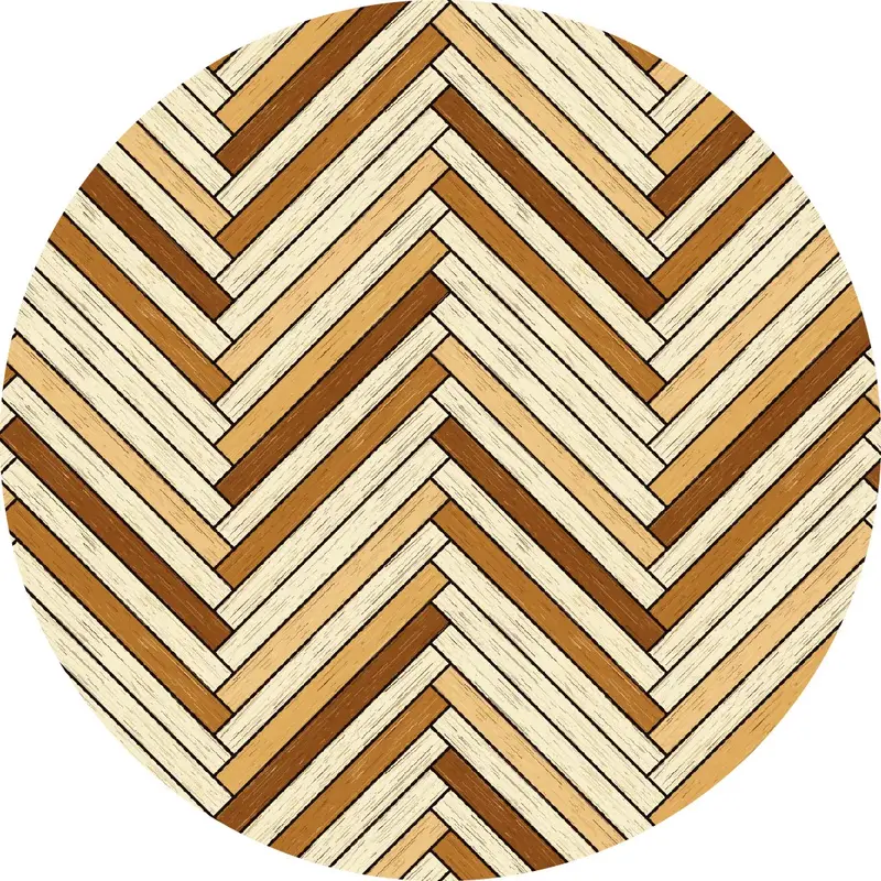 Tischset Vinyl rund | Woody