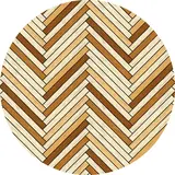 Vloerkleed vinyl rond | Woody Vloerkleed vinyl rond | Woody