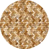 Placemat vinyl round | Bamboo