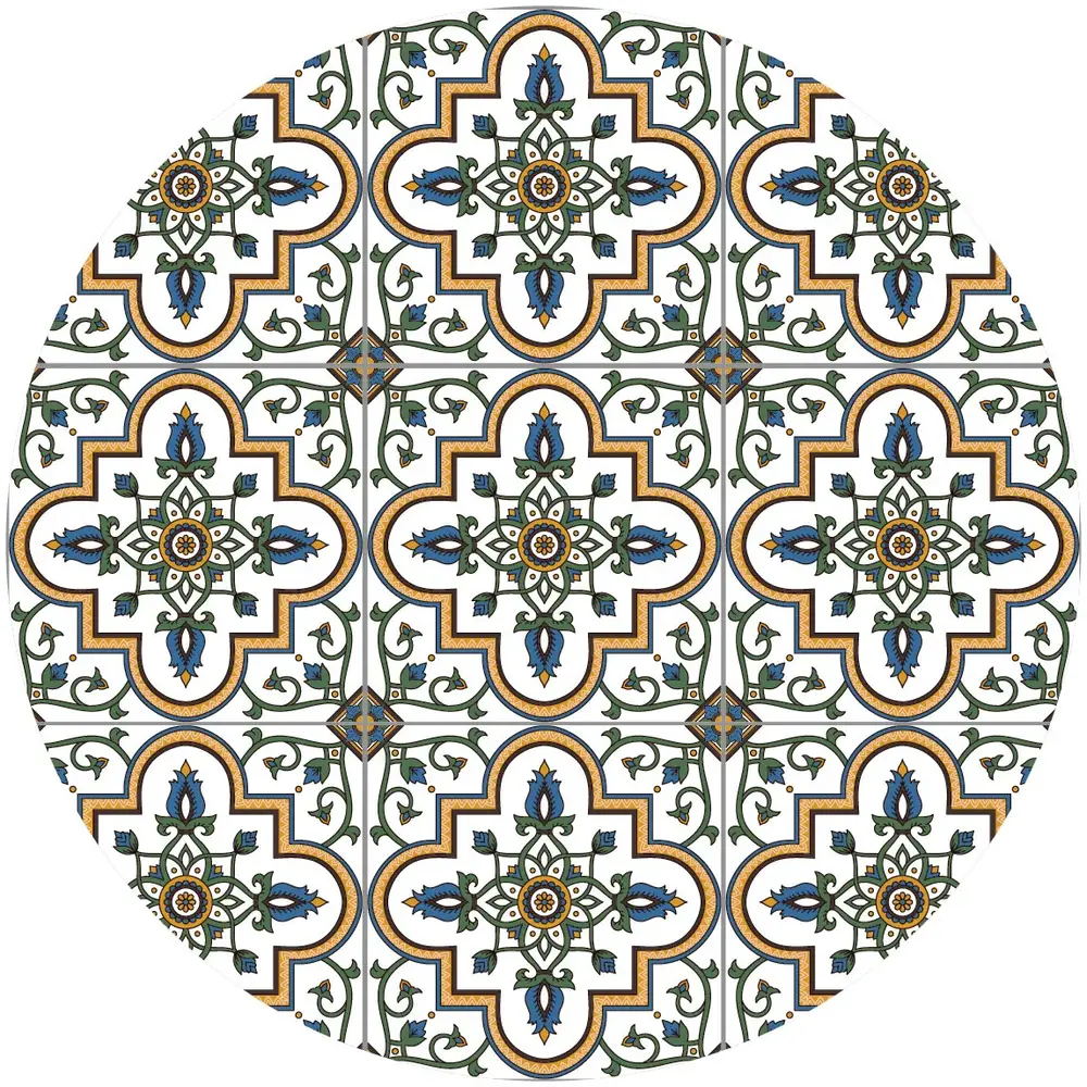 floorevents.com Placemat vinyl rond | Mozaiek