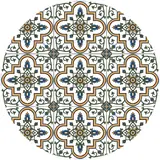 Placemat vinyl round | Mosaic