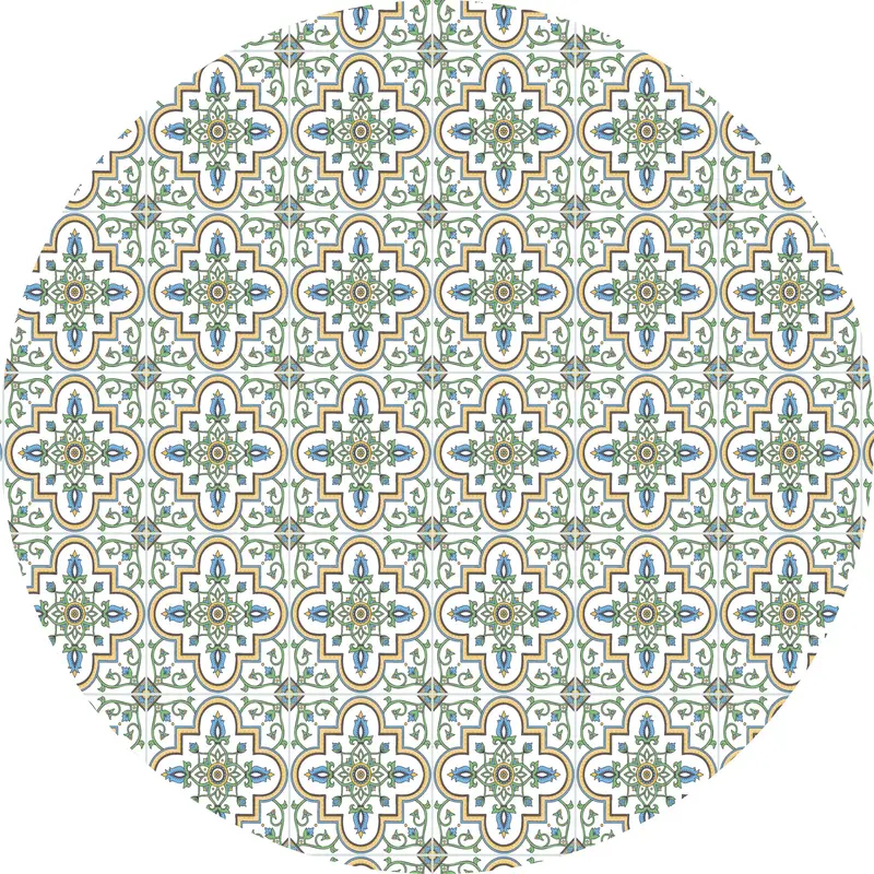 Vinylteppich rund | Mosaik