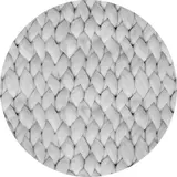 Round vinyl rug | Chunky Merino grey Round vinyl rug | Chunky Merino grey