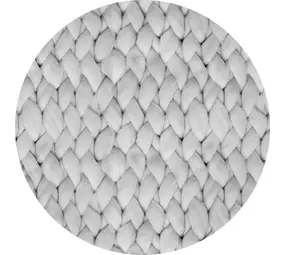 Round vinyl rug | Chunky Merino grey Round vinyl rug | Chunky Merino grey