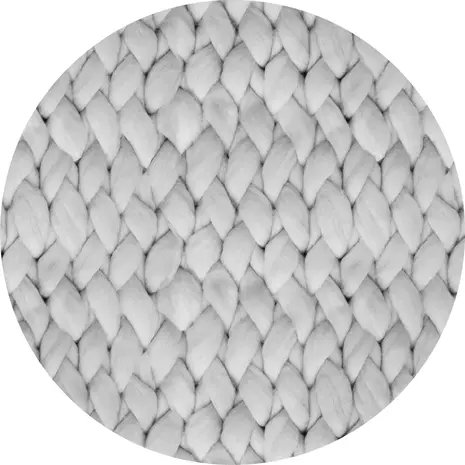 Vloerkleed vinyl rond | Chunky Merino grijs Vloerkleed vinyl rond | Chunky Merino grijs