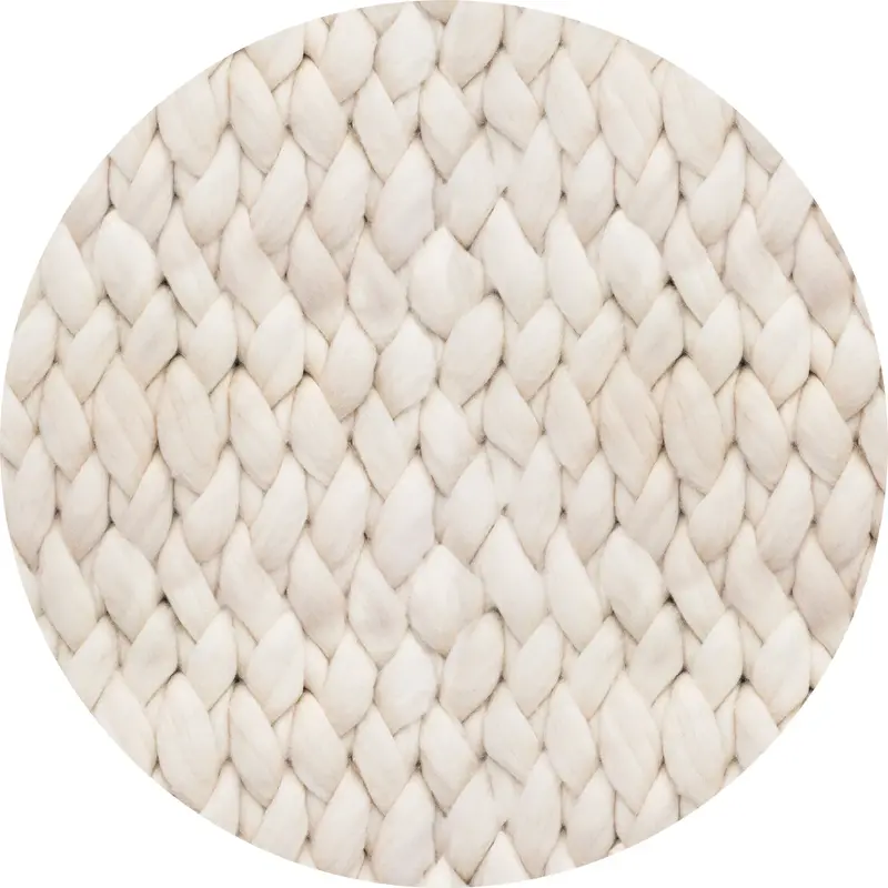 Vinylteppich rund | Chunky Merino