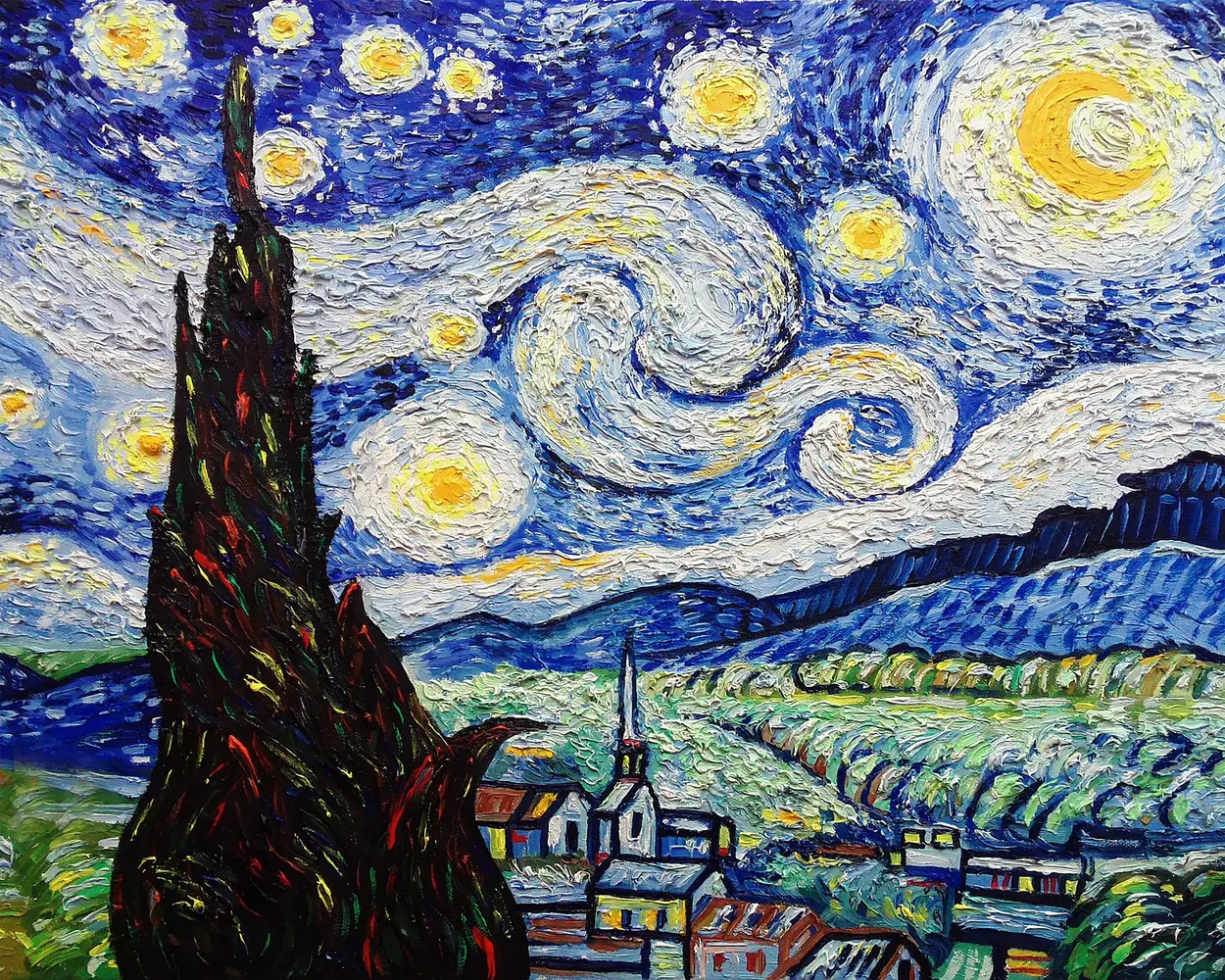 Vinyl placemat | Starry night