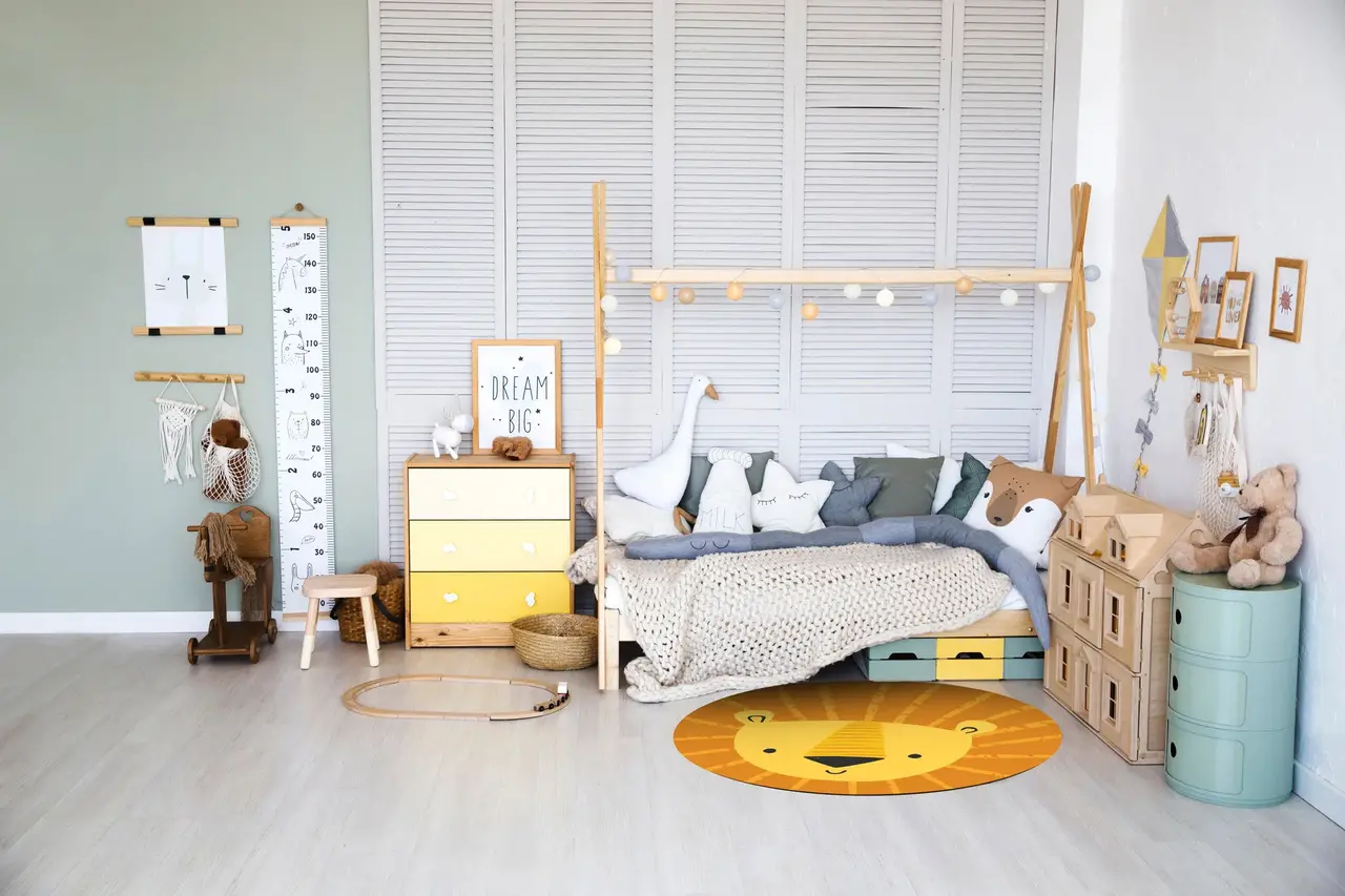 floorevents.com Vloerkleed vinyl rond | Leeuwtje