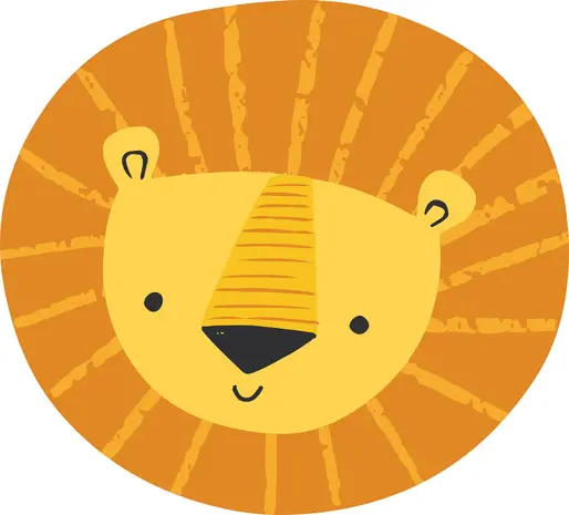 Vinyl round rug | Little lion Vinyl round rug | Little lion