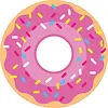 Vloerkleed vinyl rond | Donut