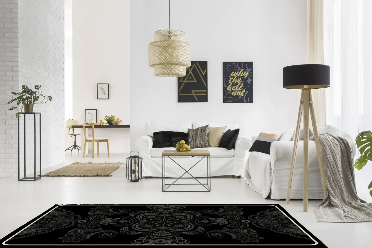 Vloerkleed vinyl | Nero