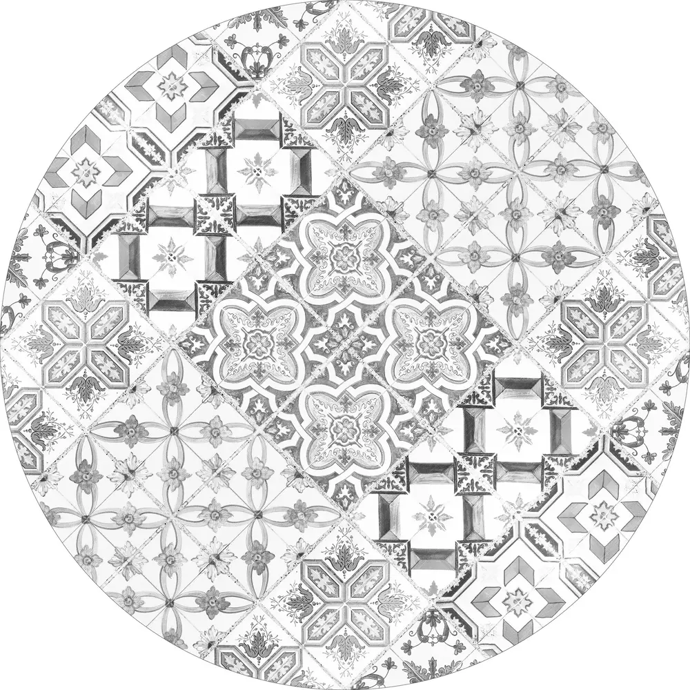 Vloerkleed vinyl rond | 10