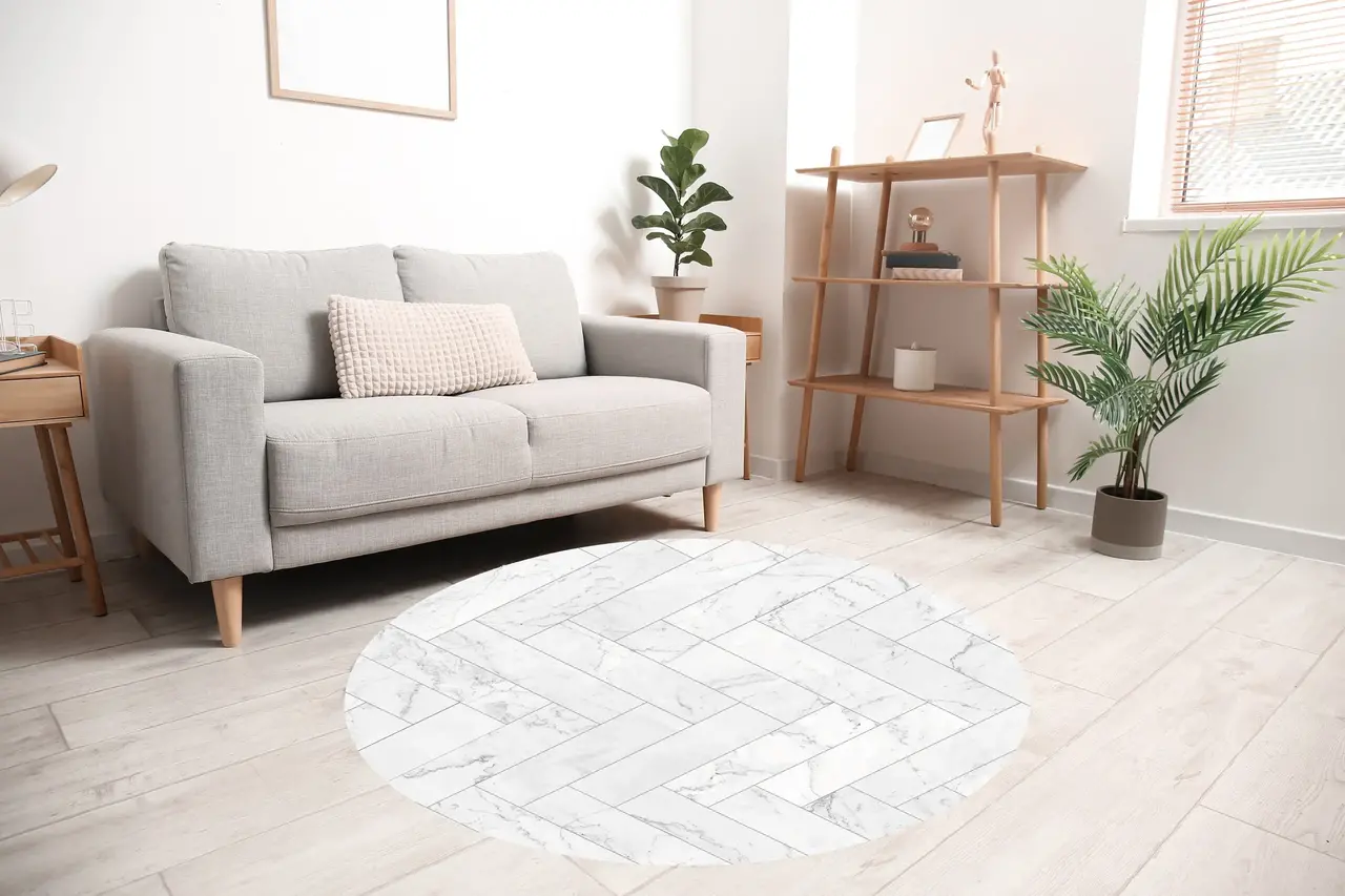 Vloerkleed vinyl rond | Marble love Vloerkleed vinyl rond | Marble love