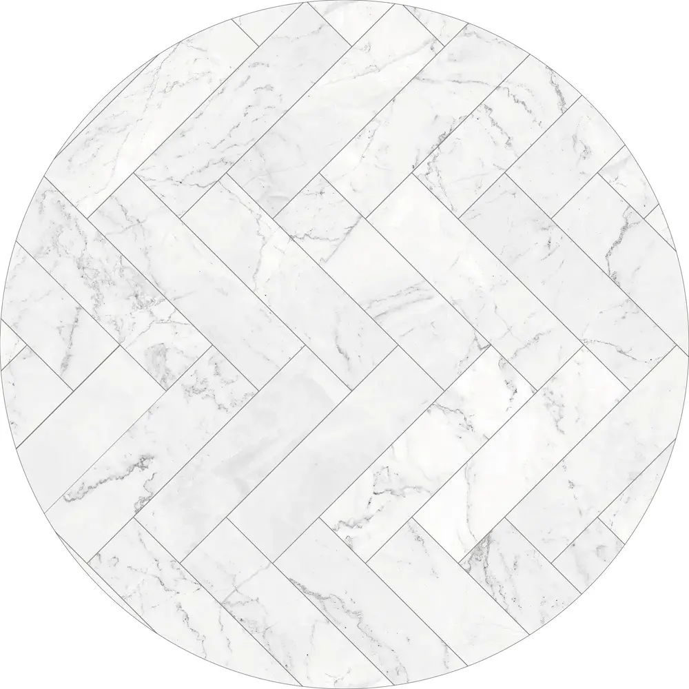 floorevents.com Vinyl round rug | Marble love