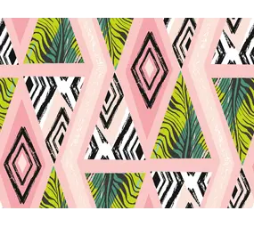 Kinderzimmerteppich Vinyl | Pink Jungle Kinderzimmerteppich Vinyl | Pink Jungle