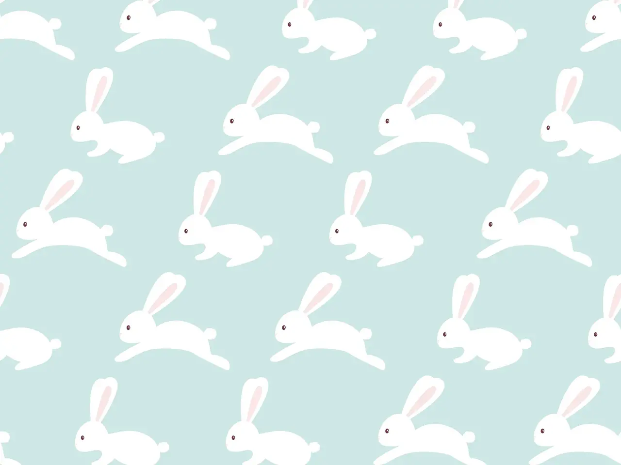 children's room rug vinyl | Rabbit children's room rug vinyl | Rabbit