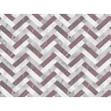 Placemat vinyl | Marmer visgraat grijs/oud roze Placemat vinyl | Marmer visgraat grijs/oud roze