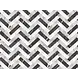 Vloerkleed vinyl | Marmer visgraat - zwart/wit Vloerkleed vinyl | Marmer visgraat - zwart/wit