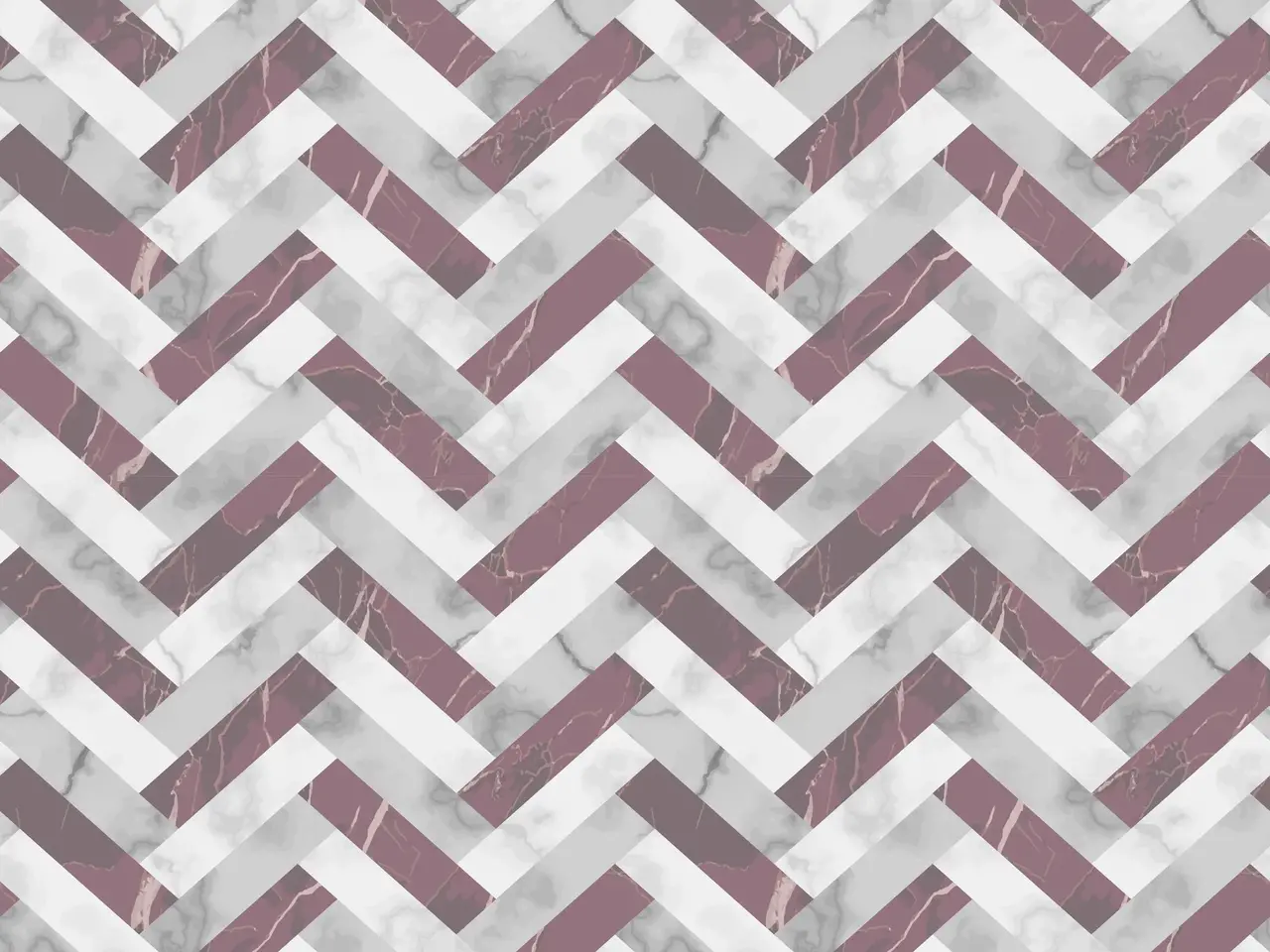 floorevents.com Vinyl rug | Marble herringbone - grey/old pink